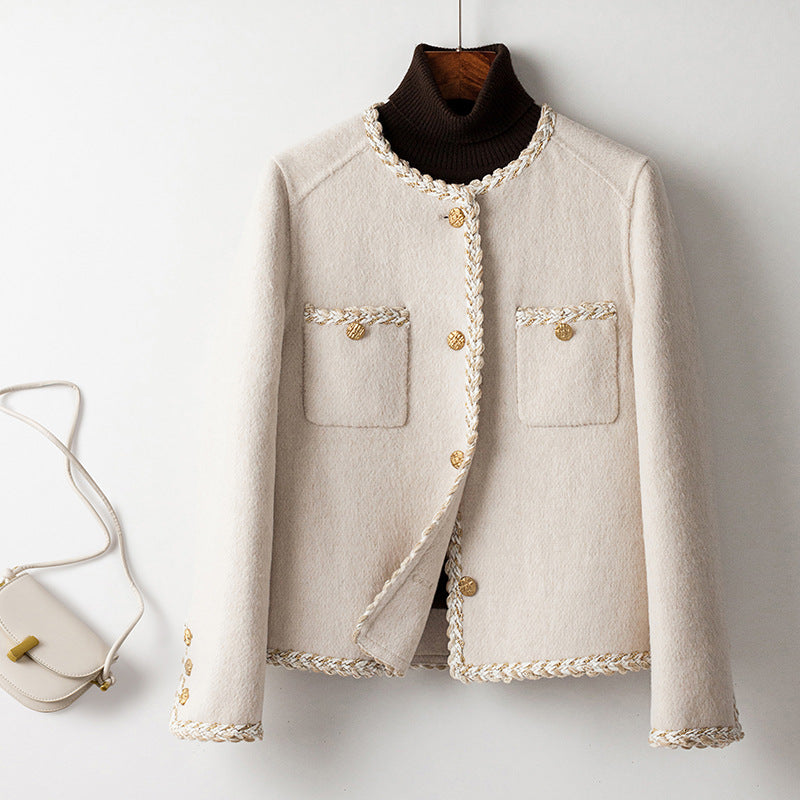 Women's Cozy Relaxed Fit Cardigan Jacket – Stylish Everyday Essential Cream