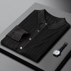 Men's Venetian Button-Up Polo Shirt