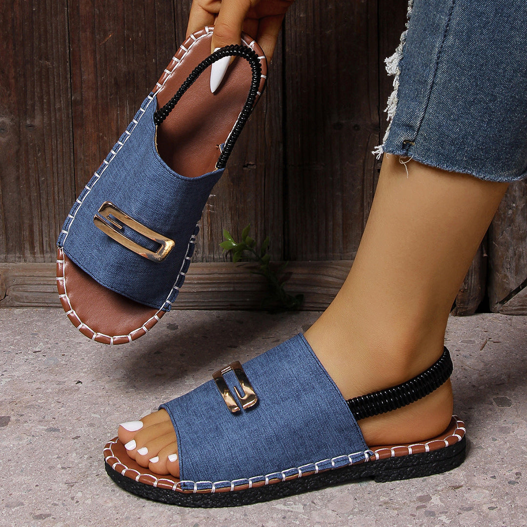 Women's Stitched Flat Shoes-MODAUTLET