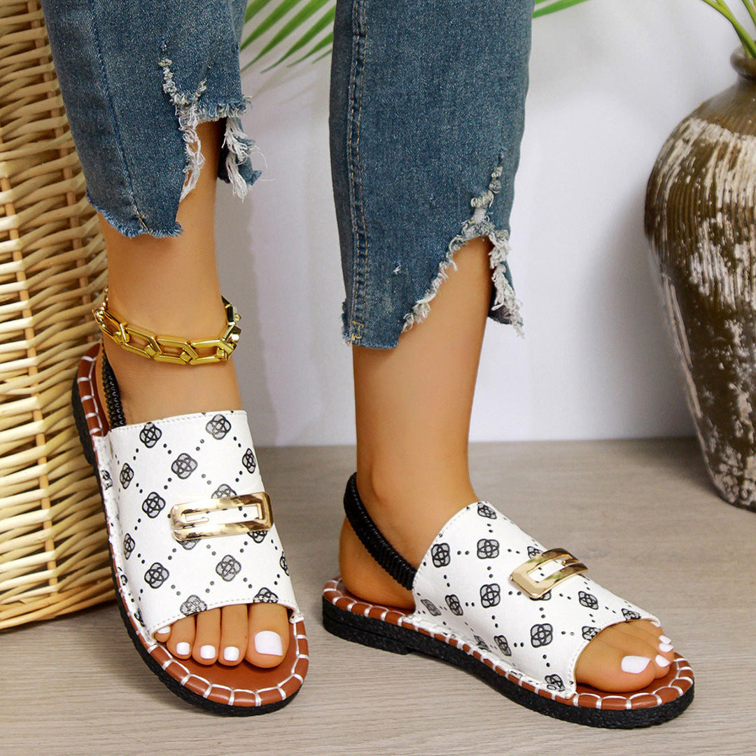 Women's Stitched Flat Shoes-MODAUTLET