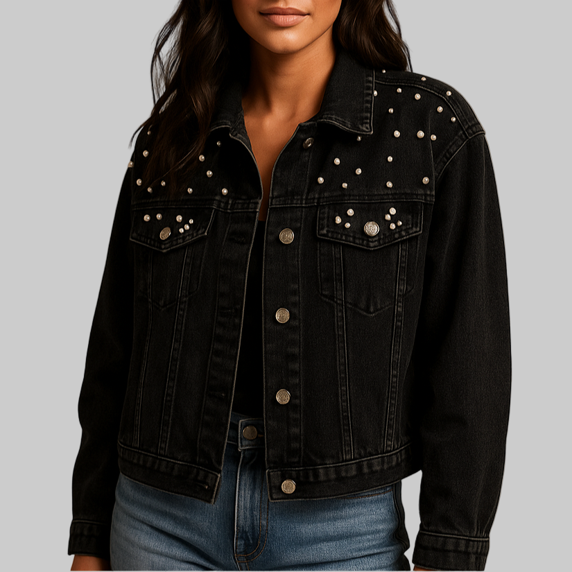 Margot Denim Jacket - Effortlessly Stylish Black