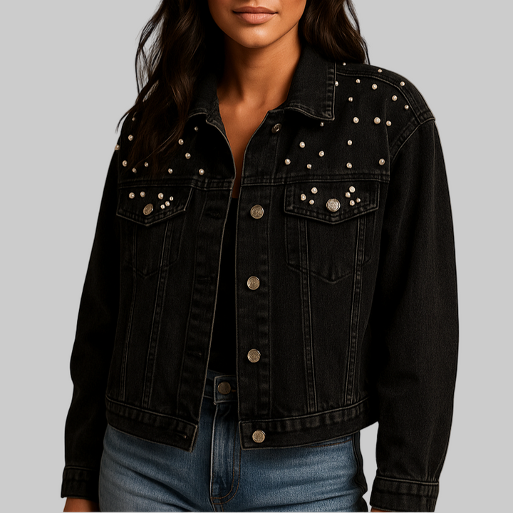 Margot Denim Jacket - Effortlessly Stylish Black