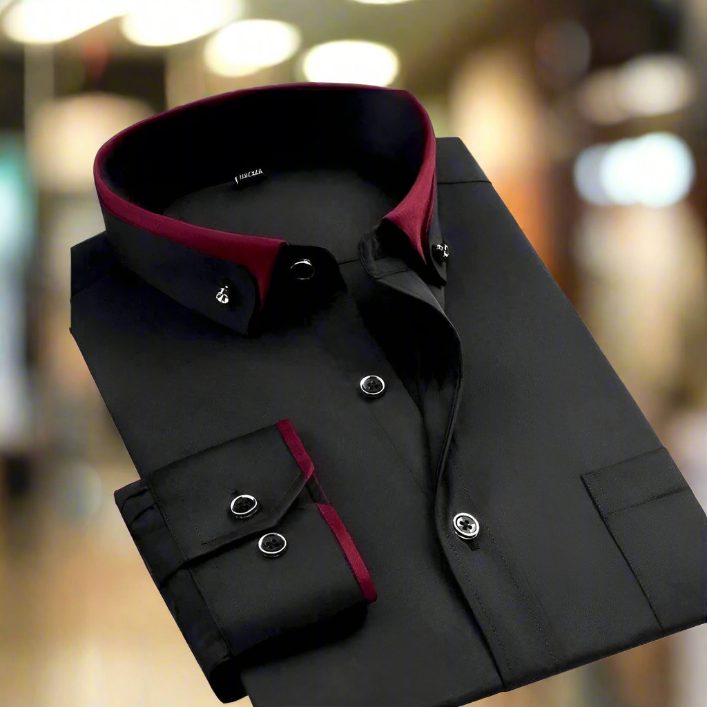 Camicia da uomo a manica lunga formale da lavoro