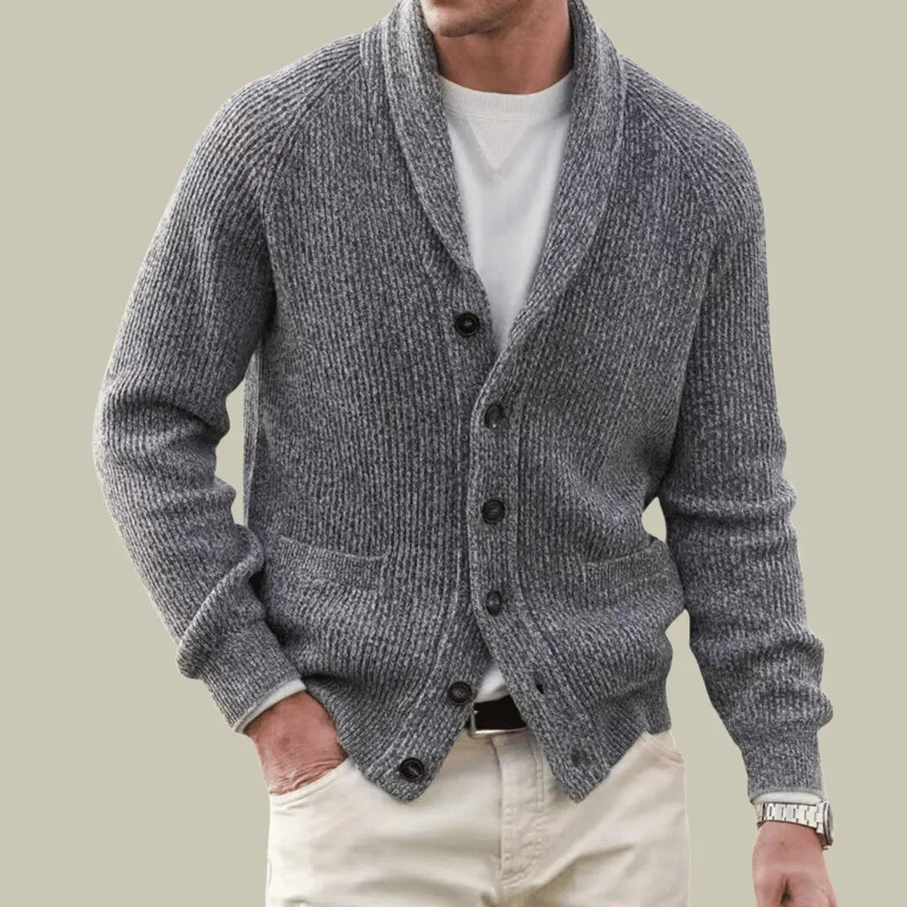Cashmere Blend Cardigan for Ultimate Comfort Gray