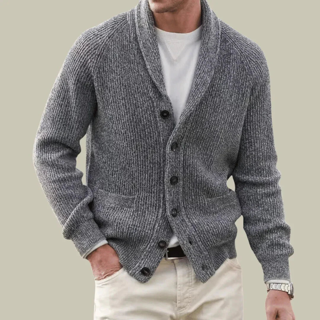 Cashmere Blend Cardigan for Ultimate Comfort Gray