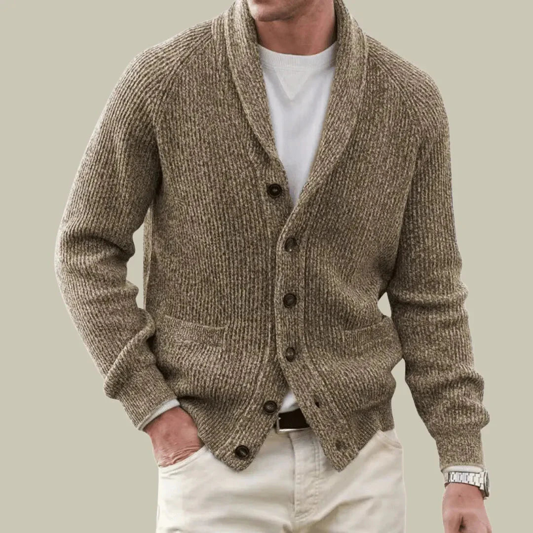 Cashmere Blend Cardigan for Ultimate Comfort Khaki