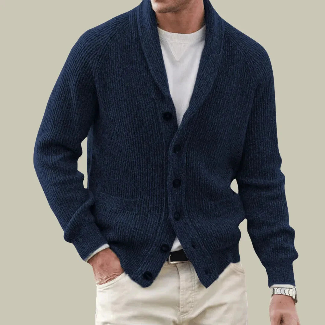 Cashmere Blend Cardigan for Ultimate Comfort Navy