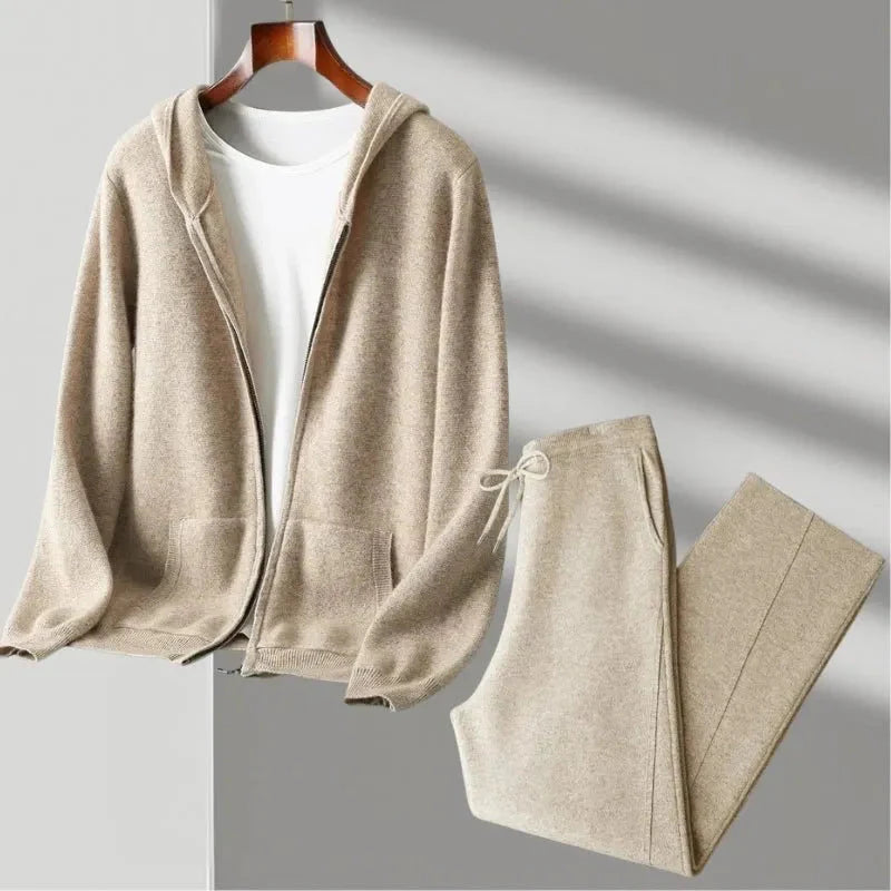 Premium Merino Wool Set Beige