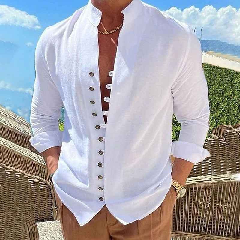 Men's Long-sleeved Shirt-MODAUTLET