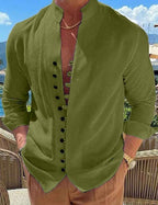 Men's Long-sleeved Shirt Green