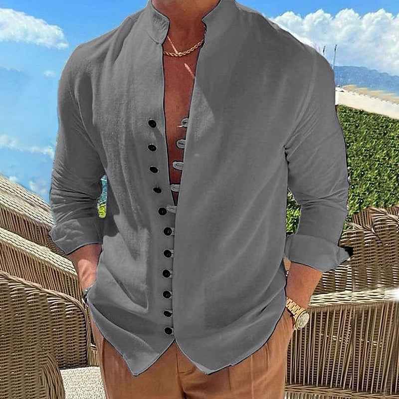 Men's Long-sleeved Shirt-MODAUTLET