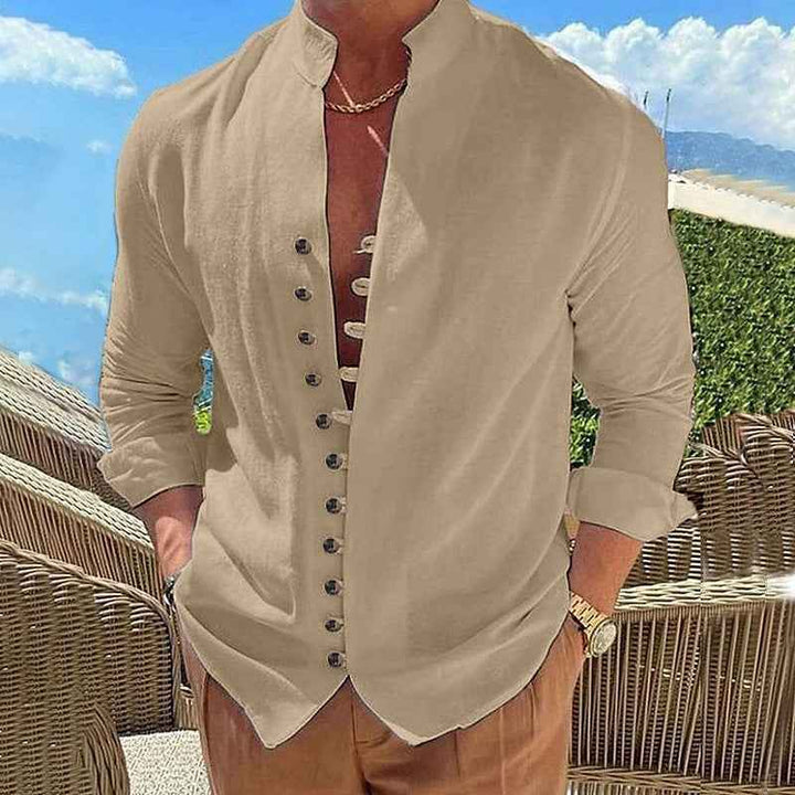 Men's Long-sleeved Shirt-MODAUTLET