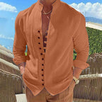 Men's Long-sleeved Shirt Orange