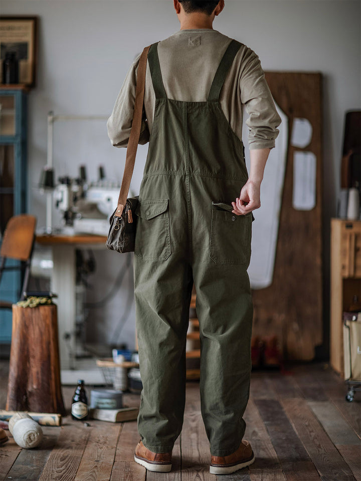 Men's Durable Bib Overalls for Work and Outdoor Activities