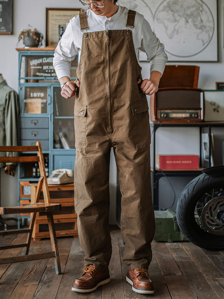Men's Zipper Overalls