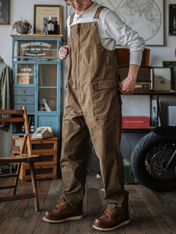 Men's Zipper Overalls