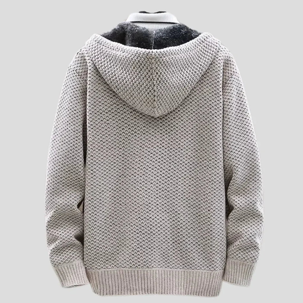 Men's Fleece Knit Zip Hoodie