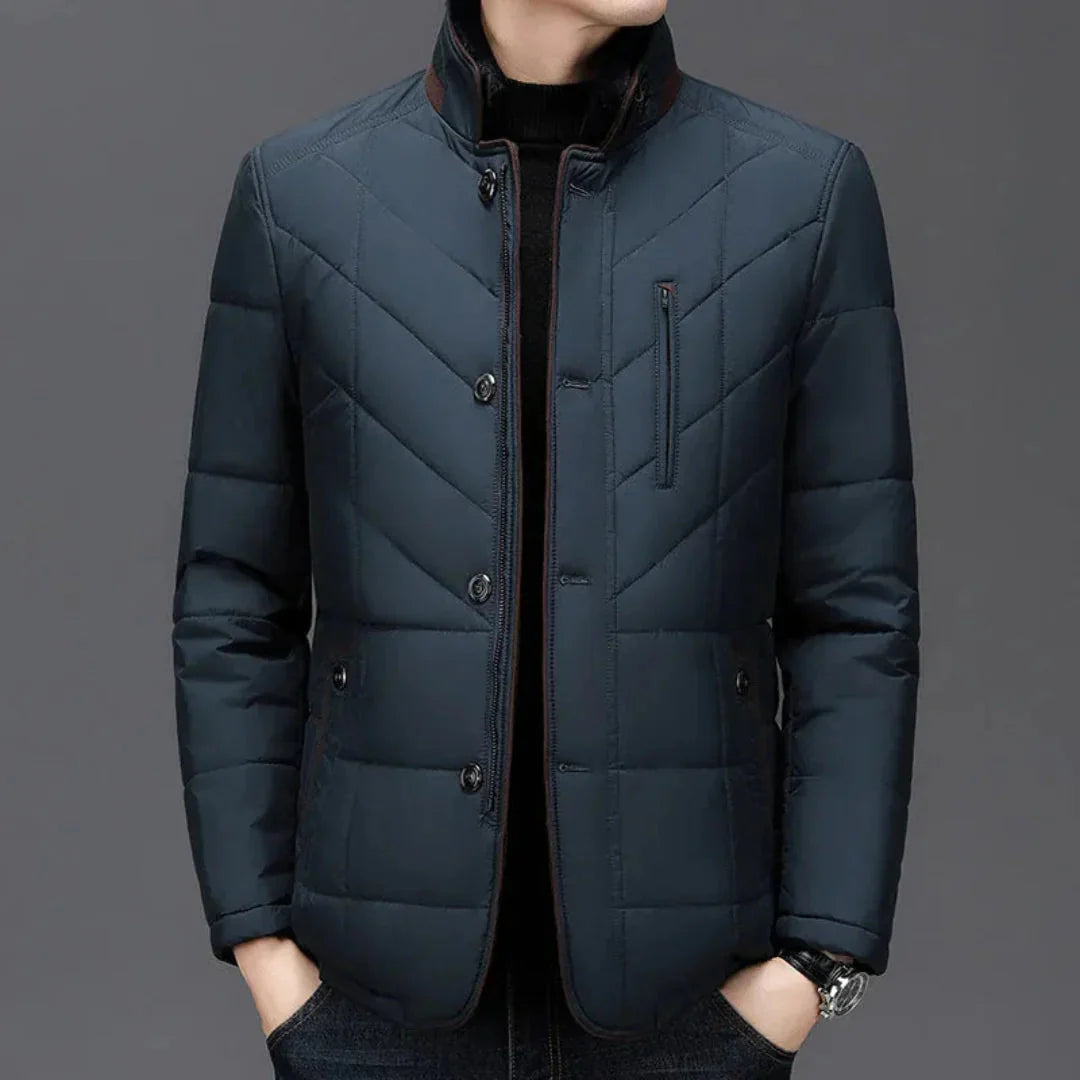 Men's Quilted Padded Winter Jacket
