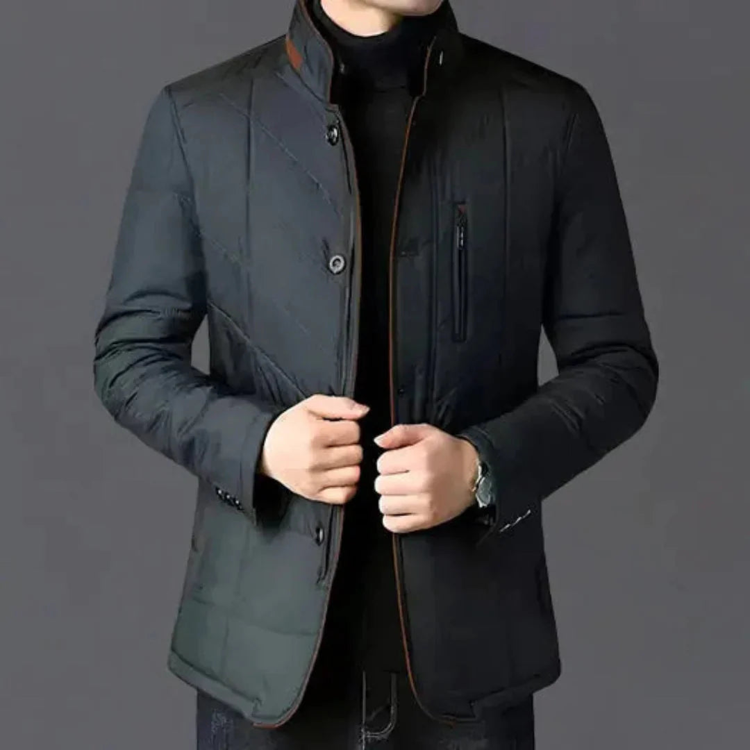 Men's Quilted Padded Winter Jacket