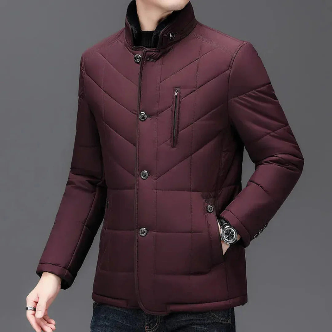 Men's Quilted Padded Winter Jacket