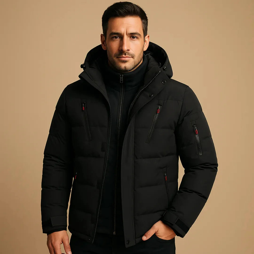 Men's Waterproof Winter Coat Black