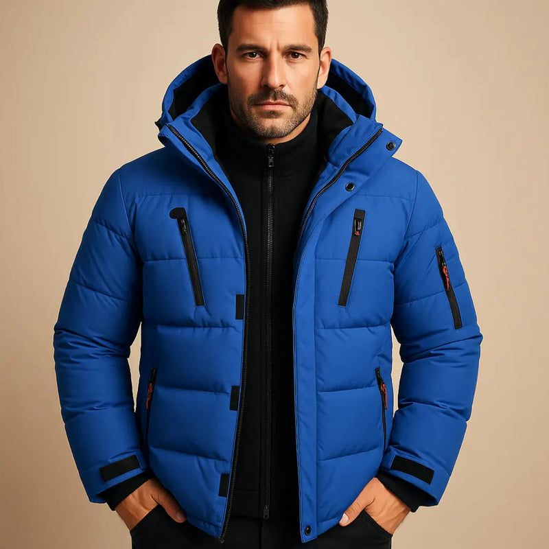 Men's Waterproof Winter Coat Blue