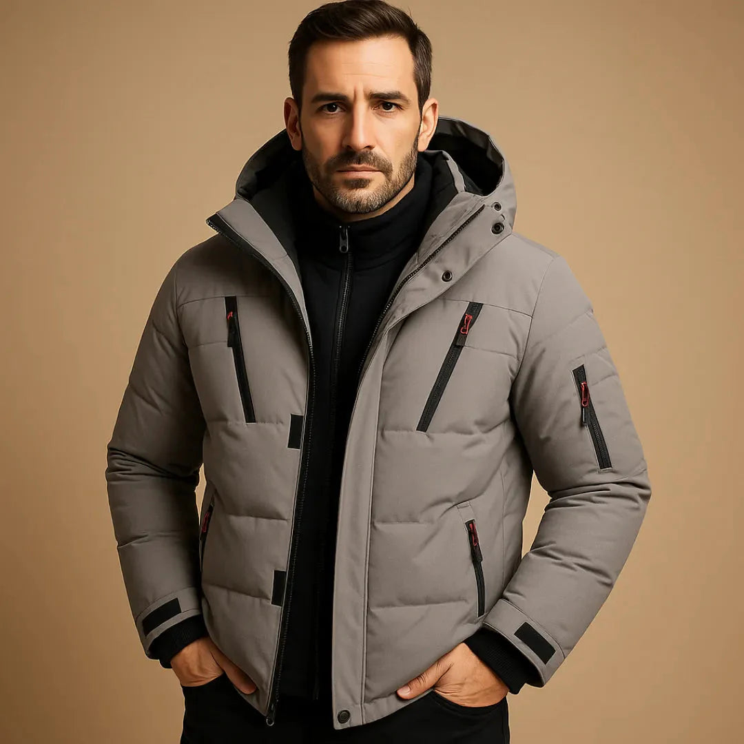 Men's Waterproof Winter Coat Gray