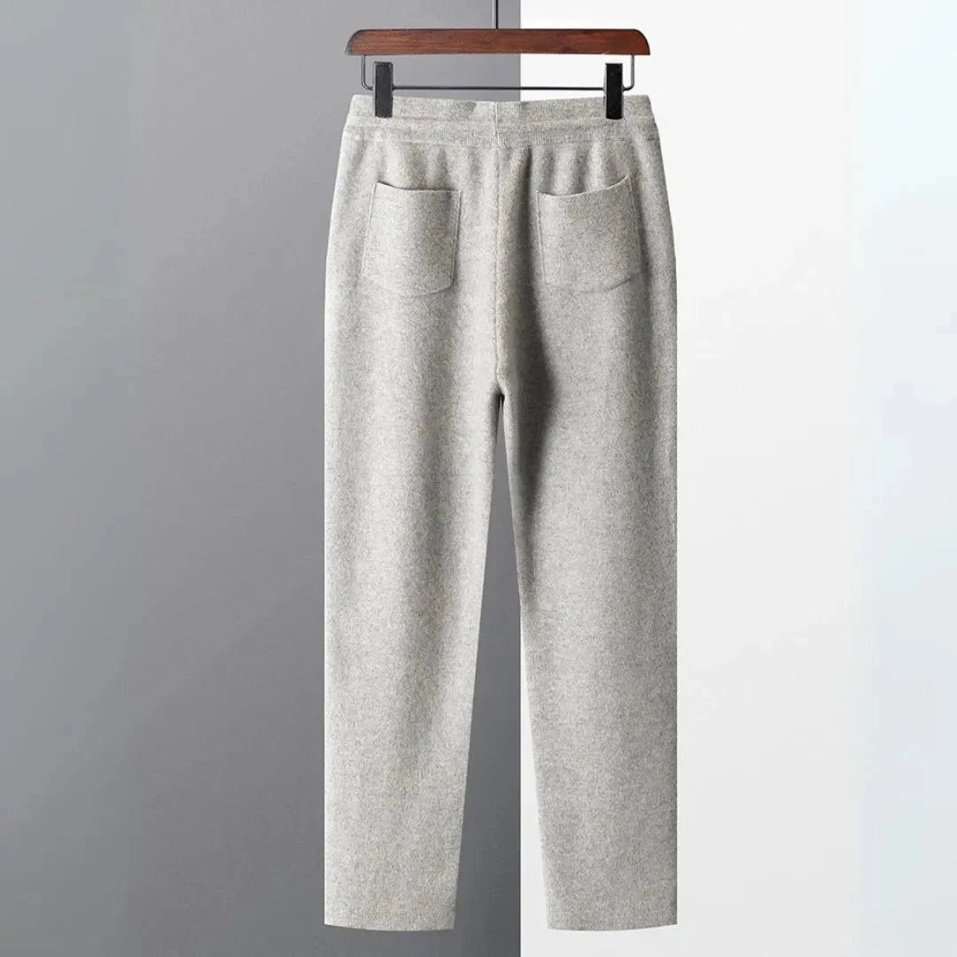 Men's 100% Merino Wool Casual Pants-MODAUTLET