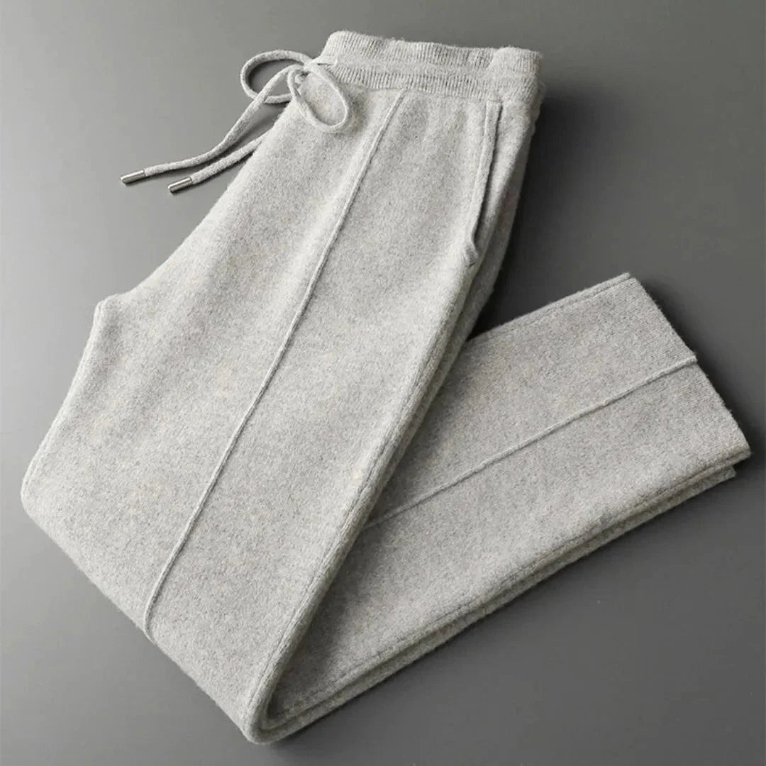 Men's 100% Merino Wool Casual Pants-MODAUTLET