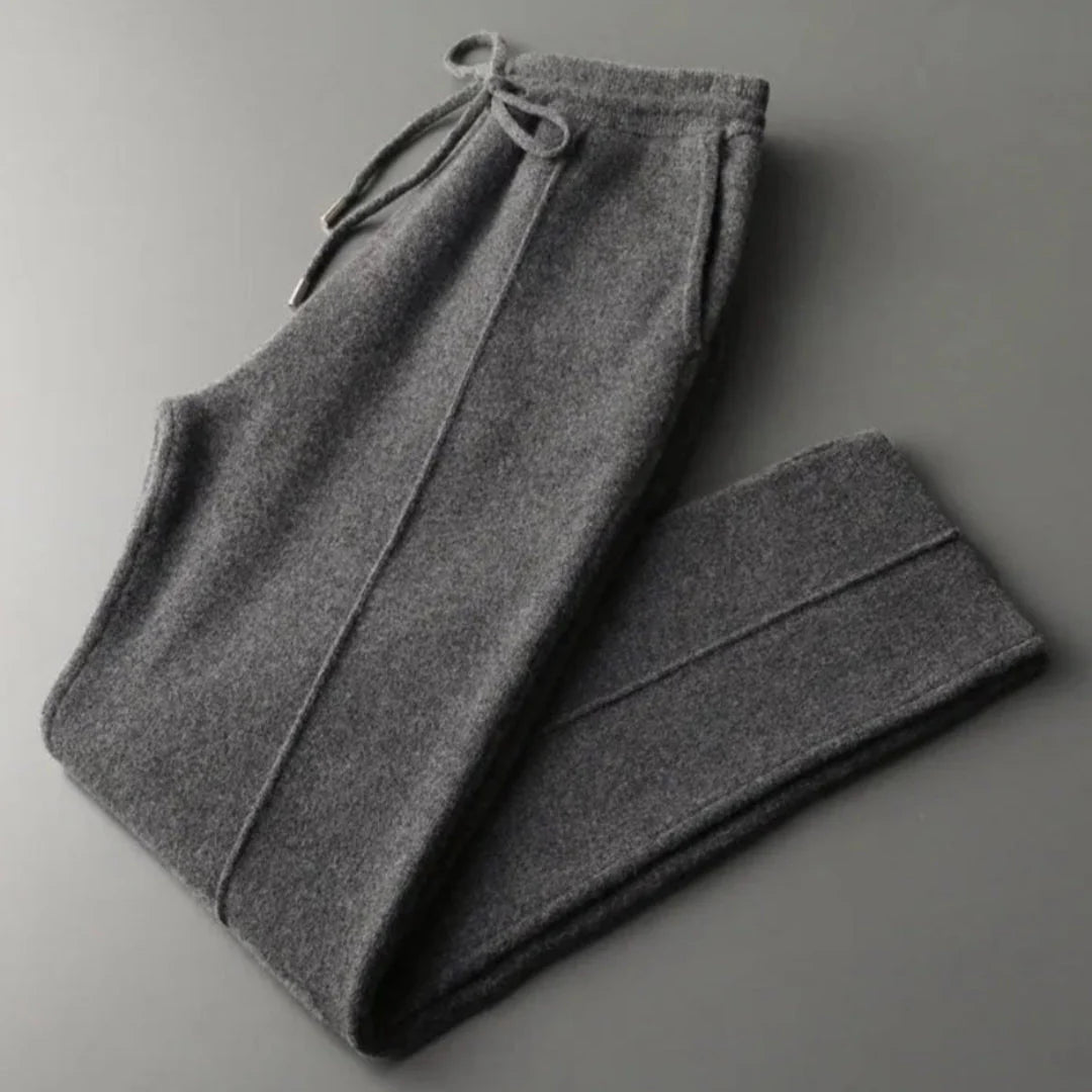 Men's 100% Merino Wool Casual Pants-MODAUTLET