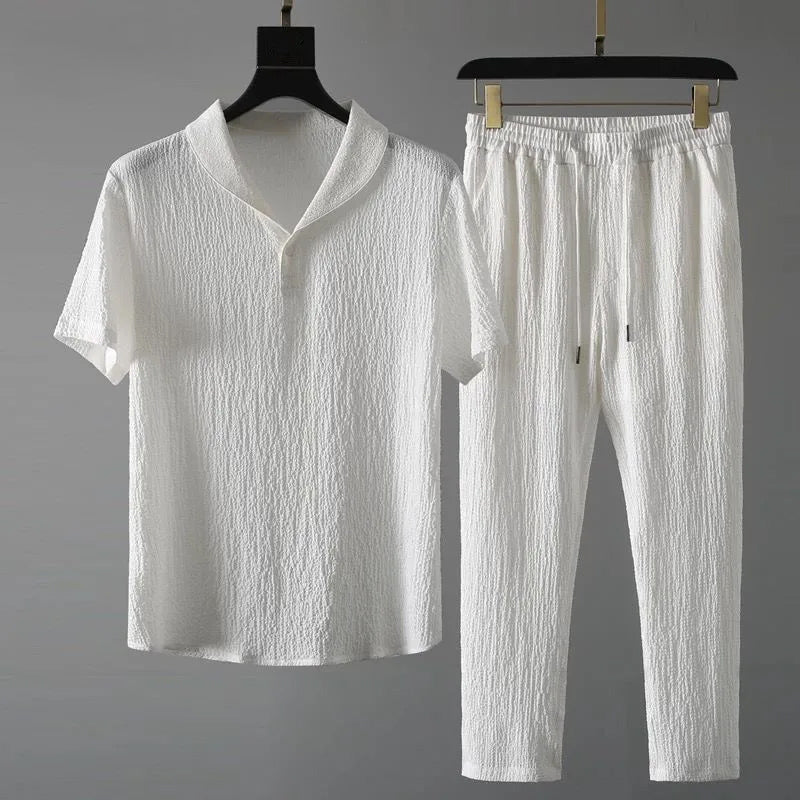 Men's Bayside Ensemble - Stylish and Versatile Outfit White
