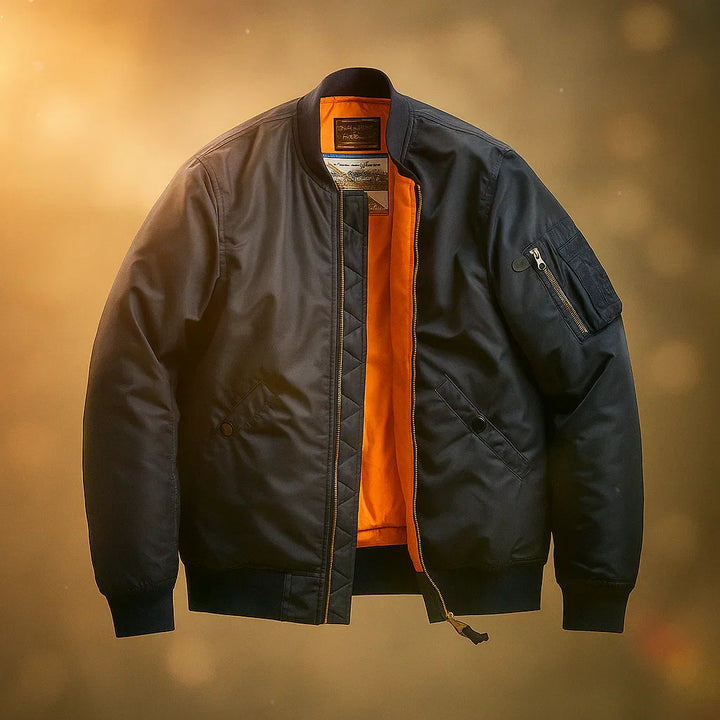 Men's Bomber Jacket – Stylish and Versatile Outerwear Blue