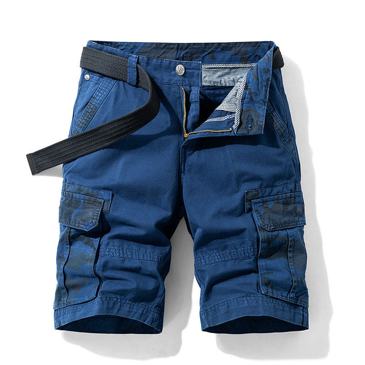 Men's Camo Cargo Shorts - Multi-Pocket Outdoor Wear-MODAUTLET