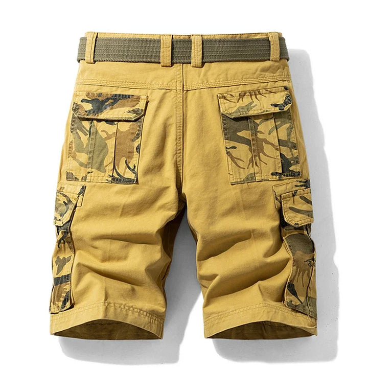 Men's Camo Cargo Shorts - Multi-Pocket Outdoor Wear-MODAUTLET