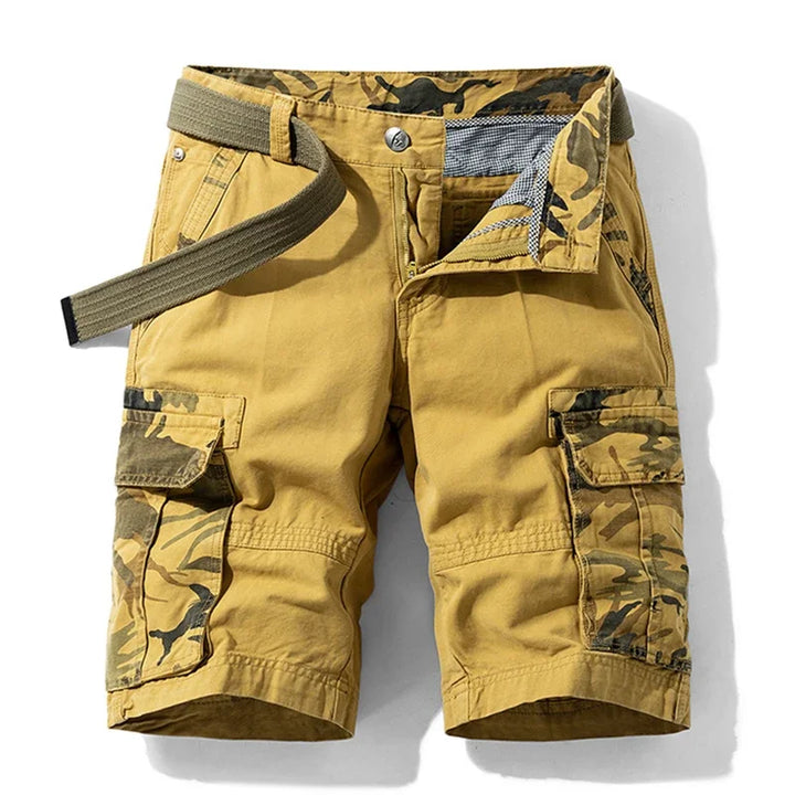 Men's Camo Cargo Shorts - Multi-Pocket Outdoor Wear-MODAUTLET