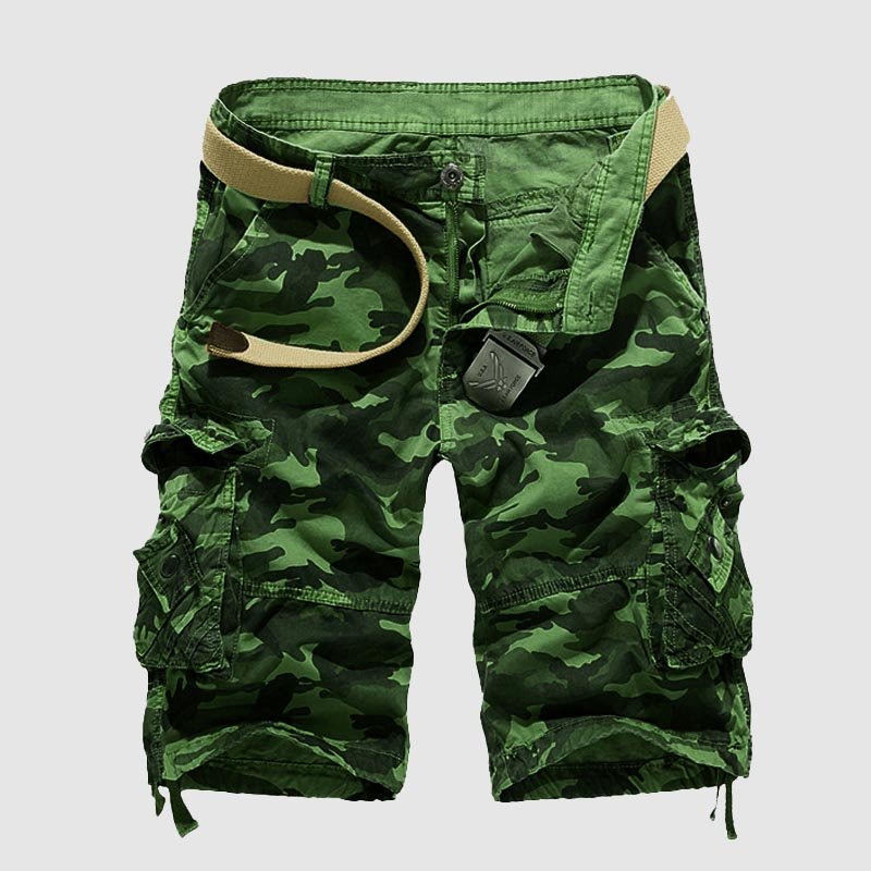 Men's Camouflage Cargo Shorts Light Green