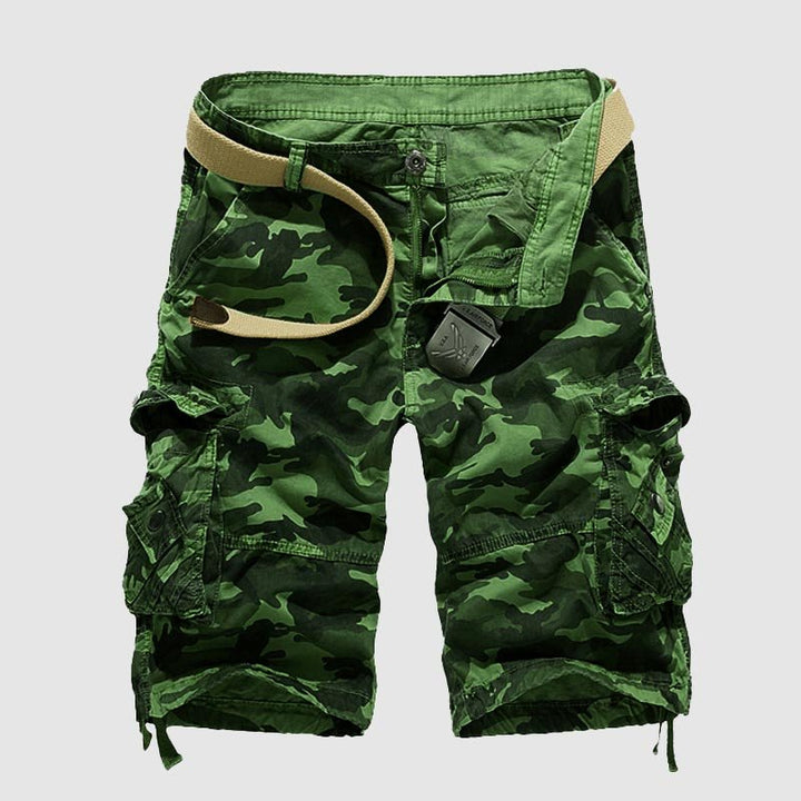 Men's Camouflage Cargo Shorts Light Green