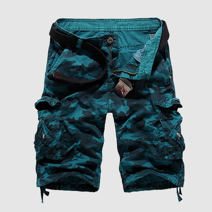 Men's Camouflage Cargo Shorts Blue