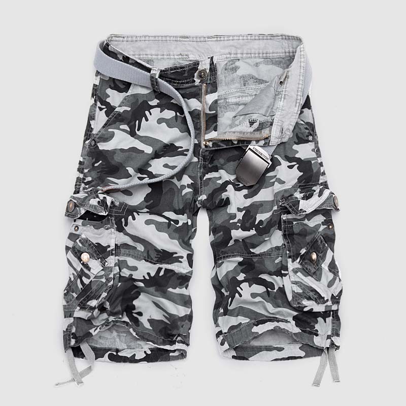 Men's Camouflage Cargo Shorts Gray