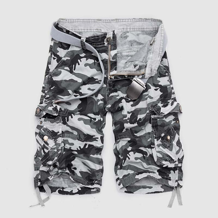 Men's Camouflage Cargo Shorts Gray
