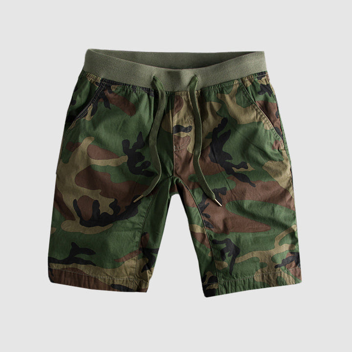 Men's Camouflage Drawstring Shorts - Comfortable Casual Wear-MODAUTLET