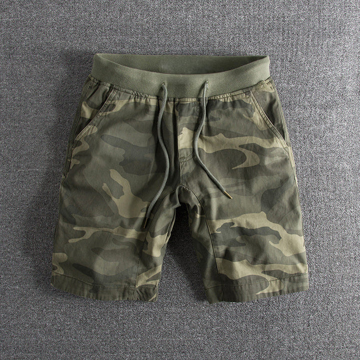 Men's Camouflage Drawstring Shorts - Comfortable Casual Wear-MODAUTLET