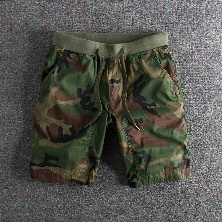 Men's Camouflage Drawstring Shorts - Comfortable Casual Wear-MODAUTLET