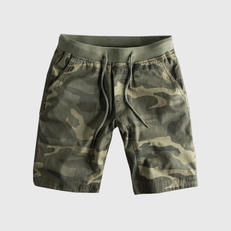 Men's Camouflage Drawstring Shorts - Comfortable Casual Wear-MODAUTLET