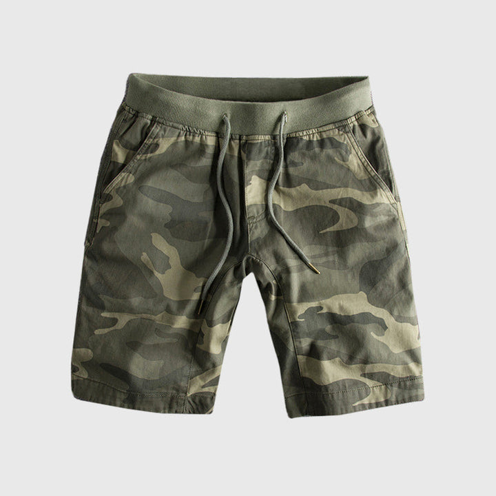 Men's Camouflage Drawstring Shorts - Comfortable Casual Wear-MODAUTLET
