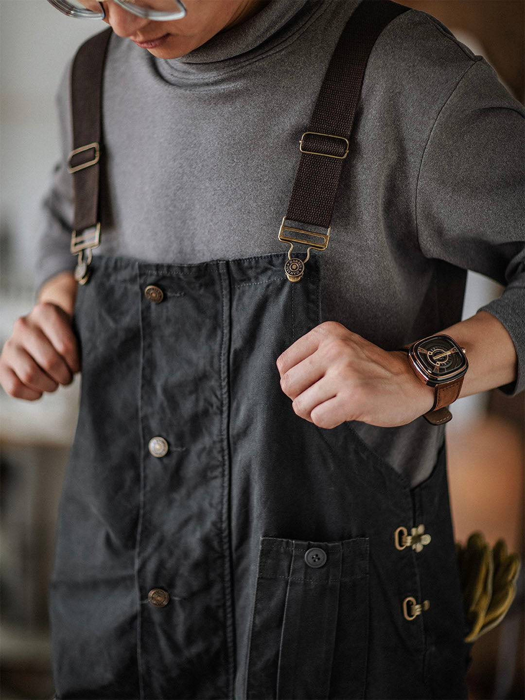 Men's Canvas Work Overalls