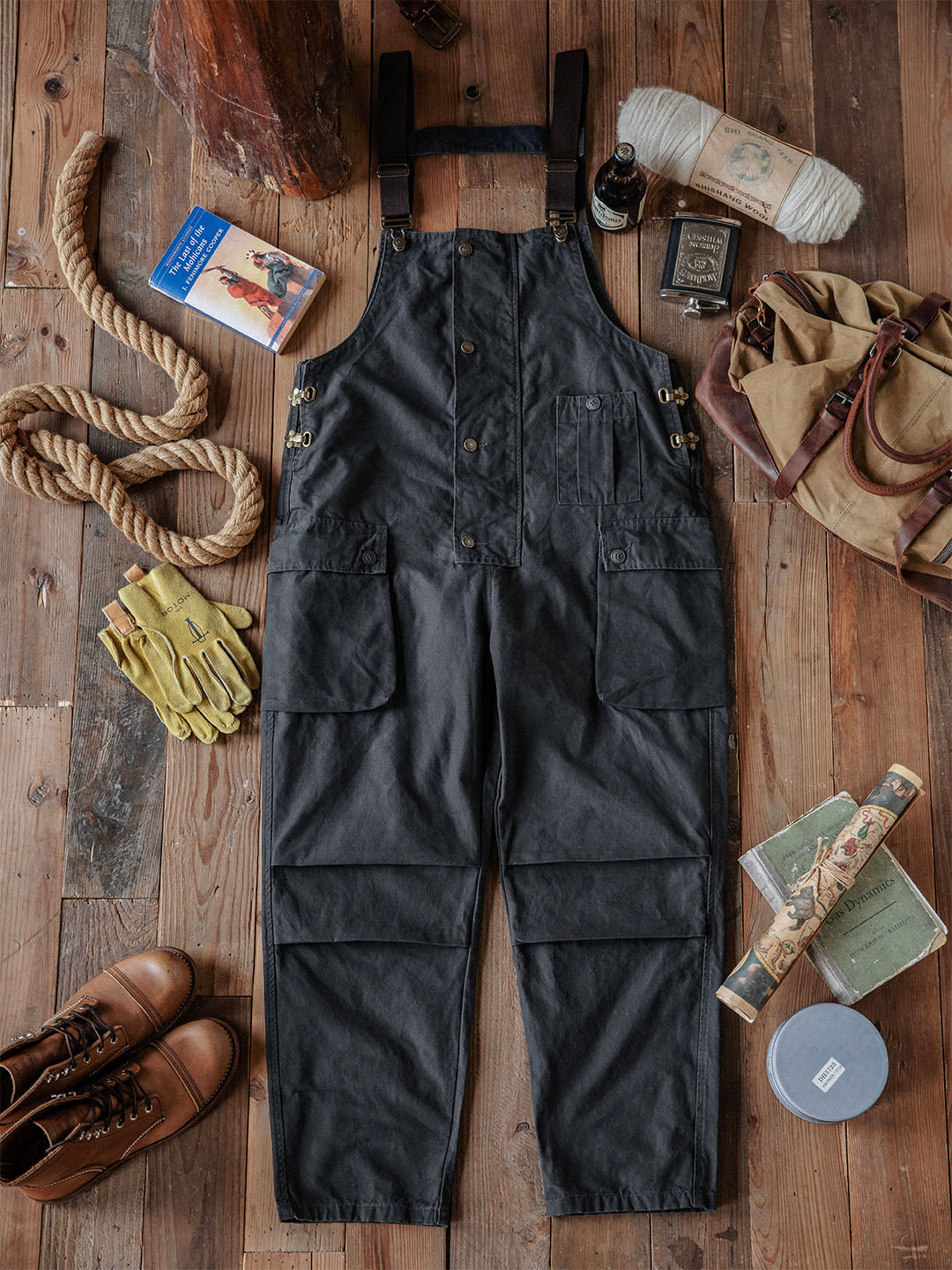 Men's Canvas Work Overalls