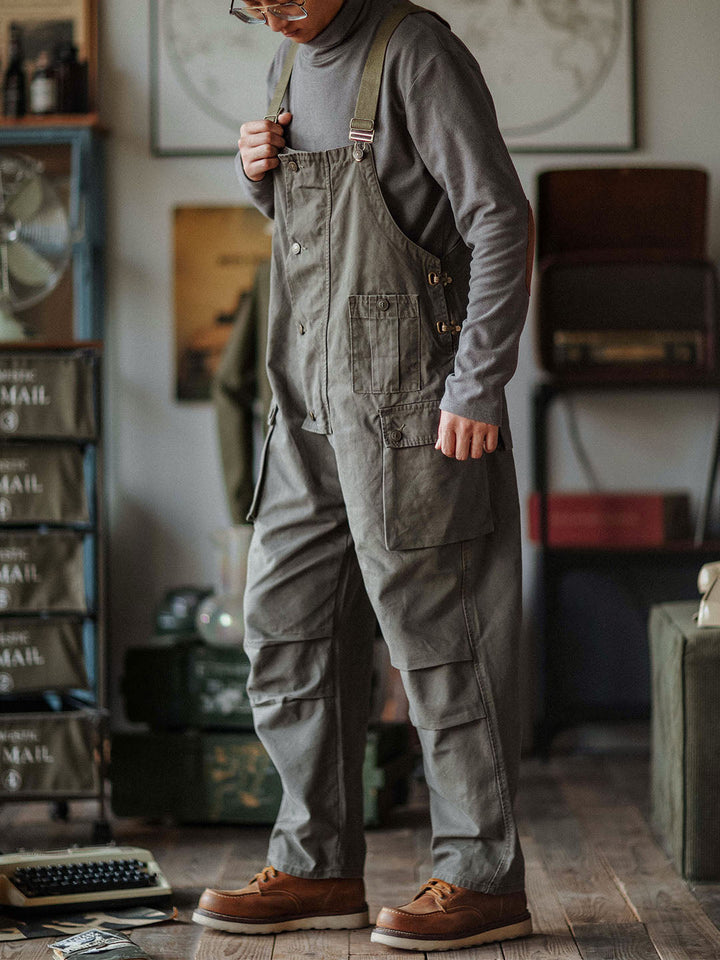 Men's Canvas Work Overalls