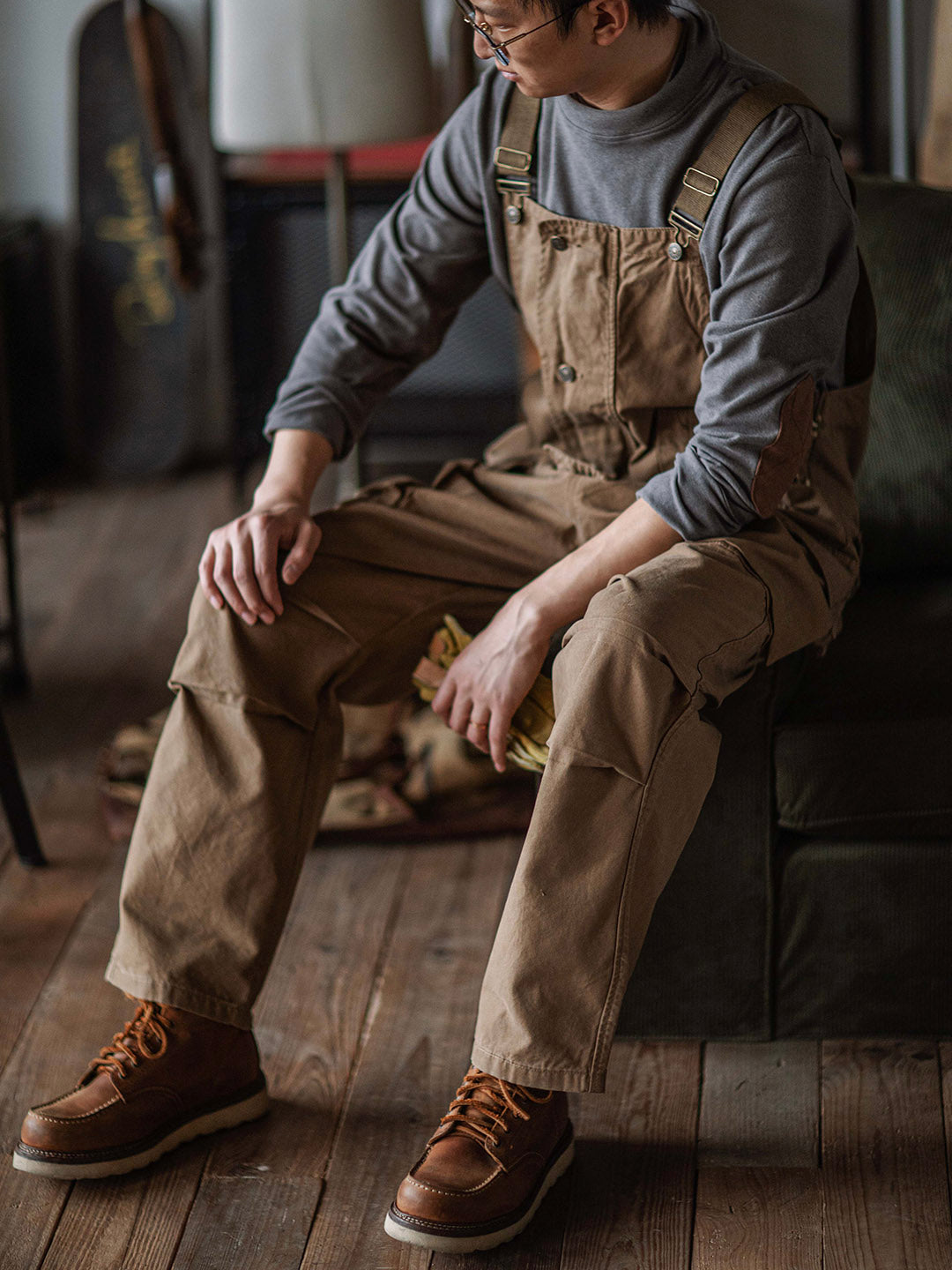 Men's Canvas Work Overalls