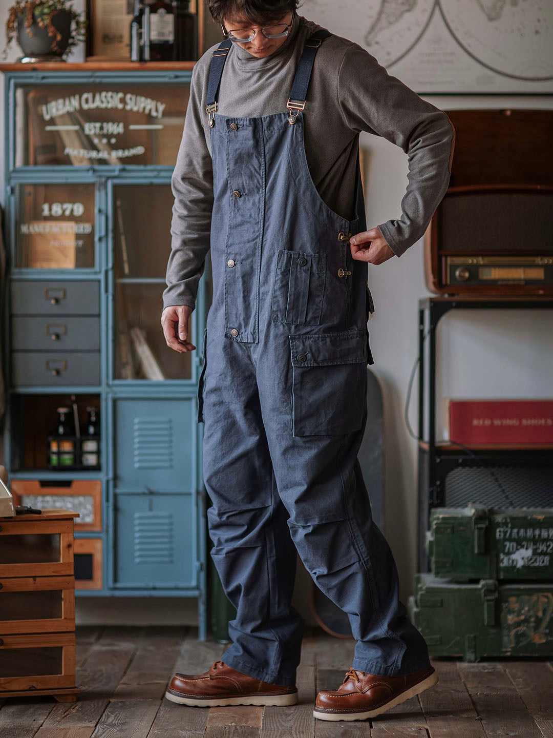 Men's Canvas Work Overalls